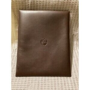 Vintage Looking Leather Envelope Sleeve iPad Case Document Holder Organizer USA